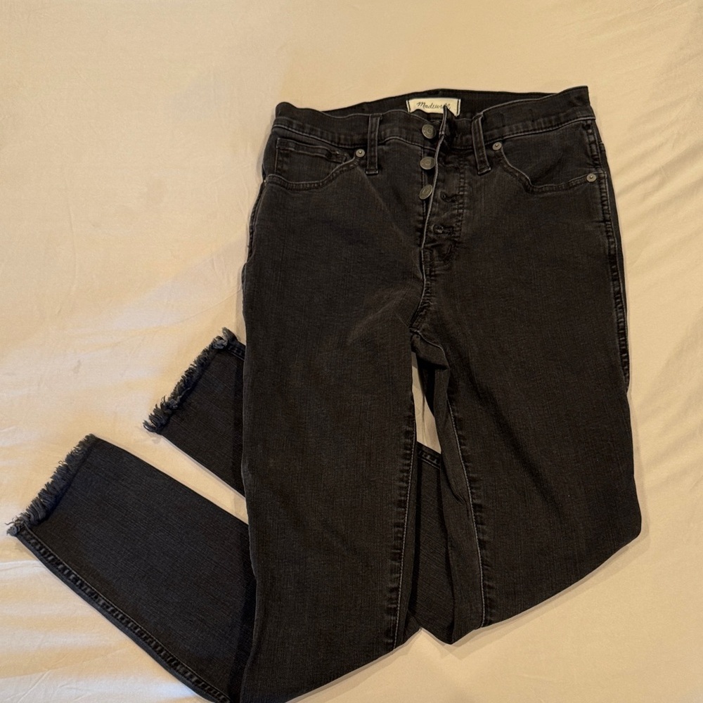 Madewell High Rise Black Jeans